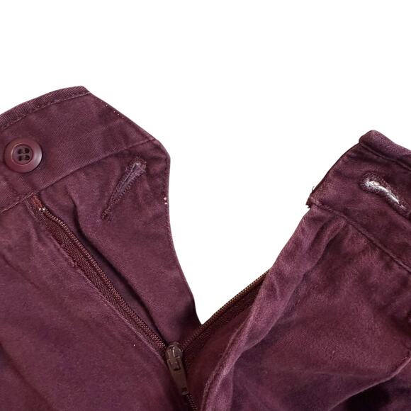Generra Collection Chino Pants Women 33 Purple Pleated High-Rise Flat Front VTG - Picture 11 of 15